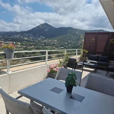 شقة Isula Piana Avec Vue Panoramique Et Montagnes, 40m De Terrasse *